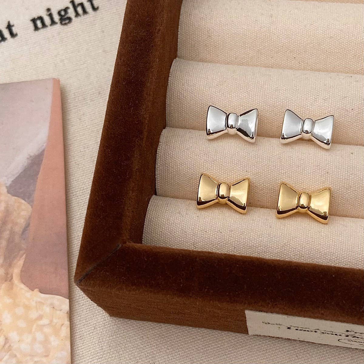 NEW VERSATILE EXQUISITE HIGH END BOW EARRINGS_CWAJE3010