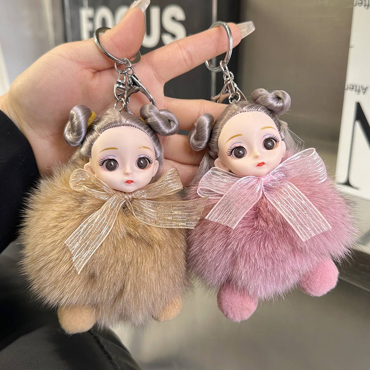 CUTE PRINCESS DOLL CAR KEYCHAIN BAG PENDANT_CWMM2583