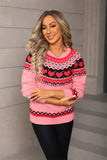 Valentines Day Ethnic-Style Jacquard Sweater