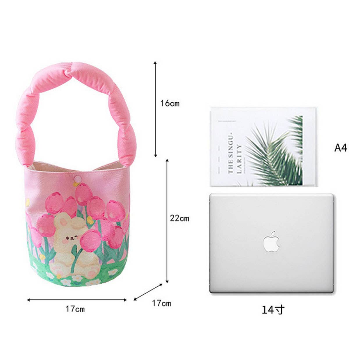 CUTE PADDED BUCKET BAG SUMMER STUDENT STYLE_CWAB5605