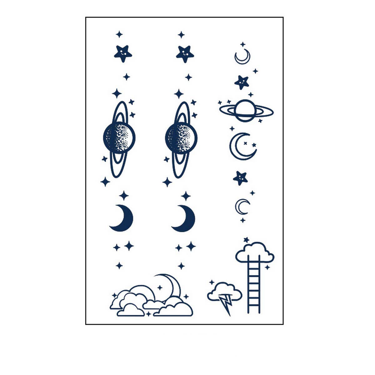 HERBAL JUICE FINGER TATTOOS CUTE MINIMAL STYLE_CWMM8266