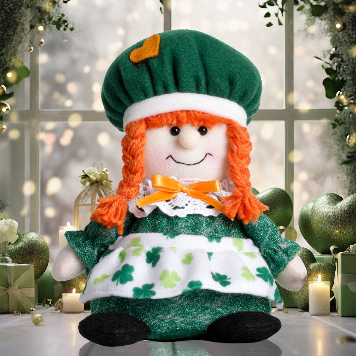ST PATRICKS DAY PARTY APRON SUIT RUDOLPH DOLL_CWMM3448