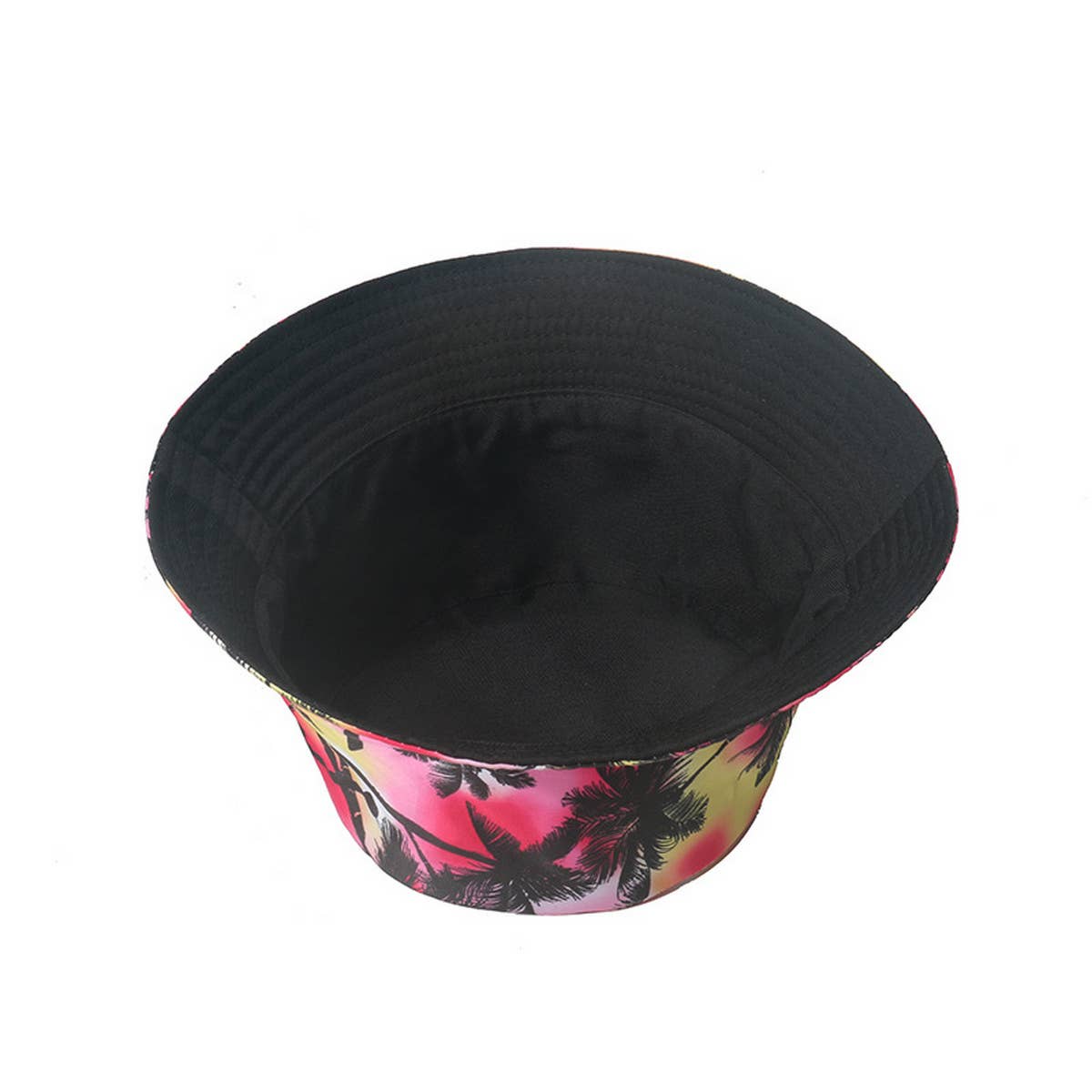 2024 NEW COLORFUL COCONUT TREE PRINT BUCKET HAT_CWAH1565