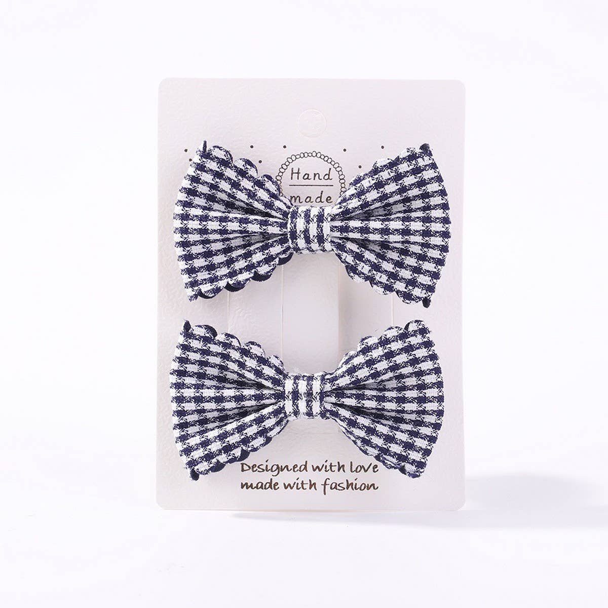 GIRLS PLAID LACE HAIR CLIPS DAILY PRINCESS_CWAHA6738