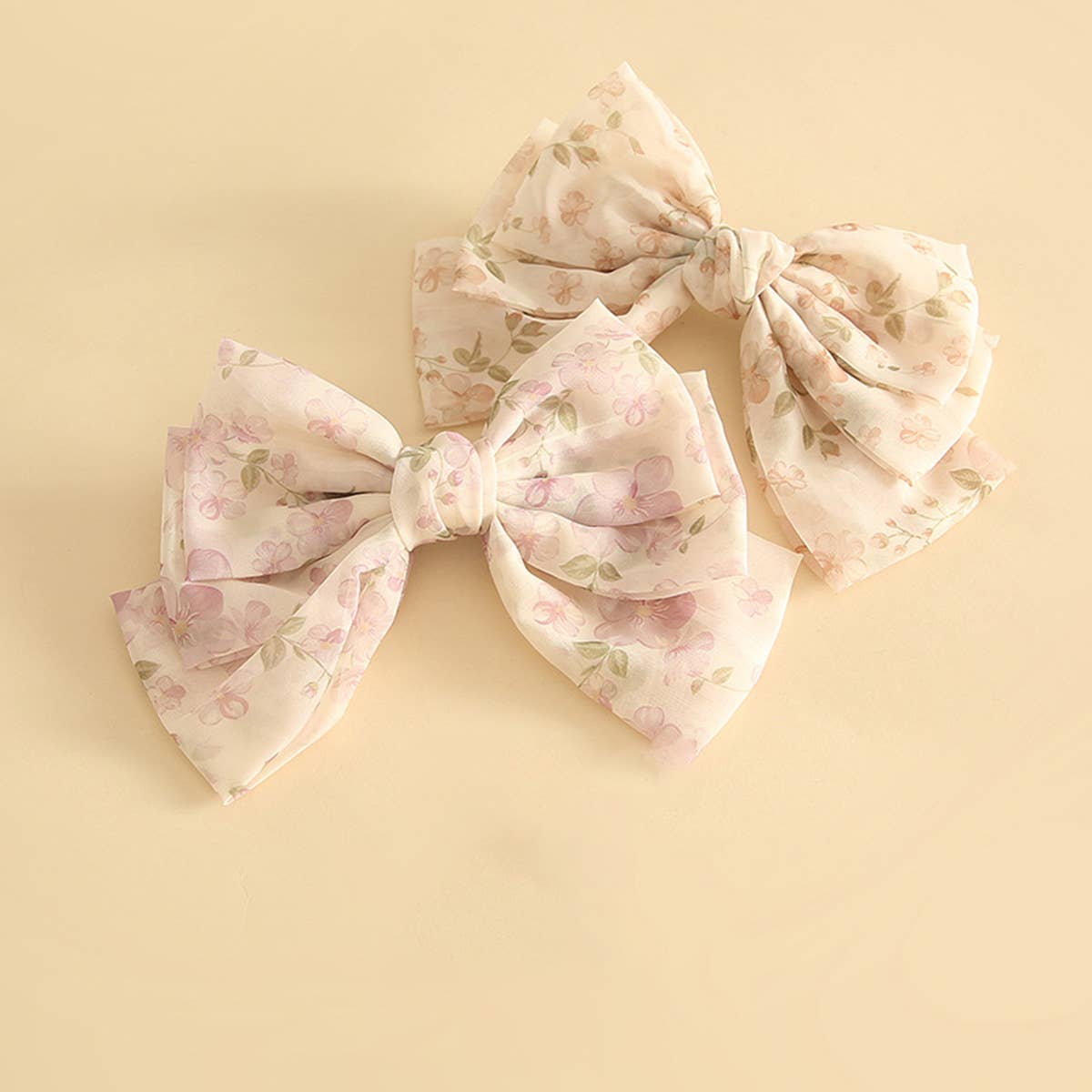 SMALL FRESH PRINT BIG BOW HAIRPIN_CWASC1057