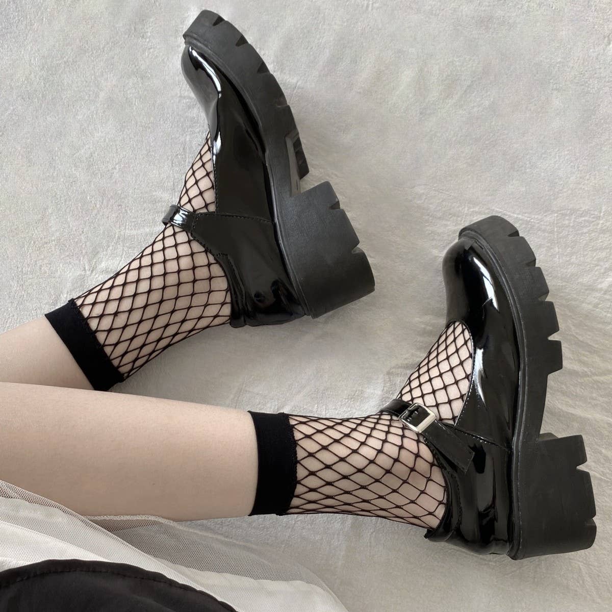 SEXY HOLLOW MESH SOCKS FISHING NET SOCKS_CWMS0452