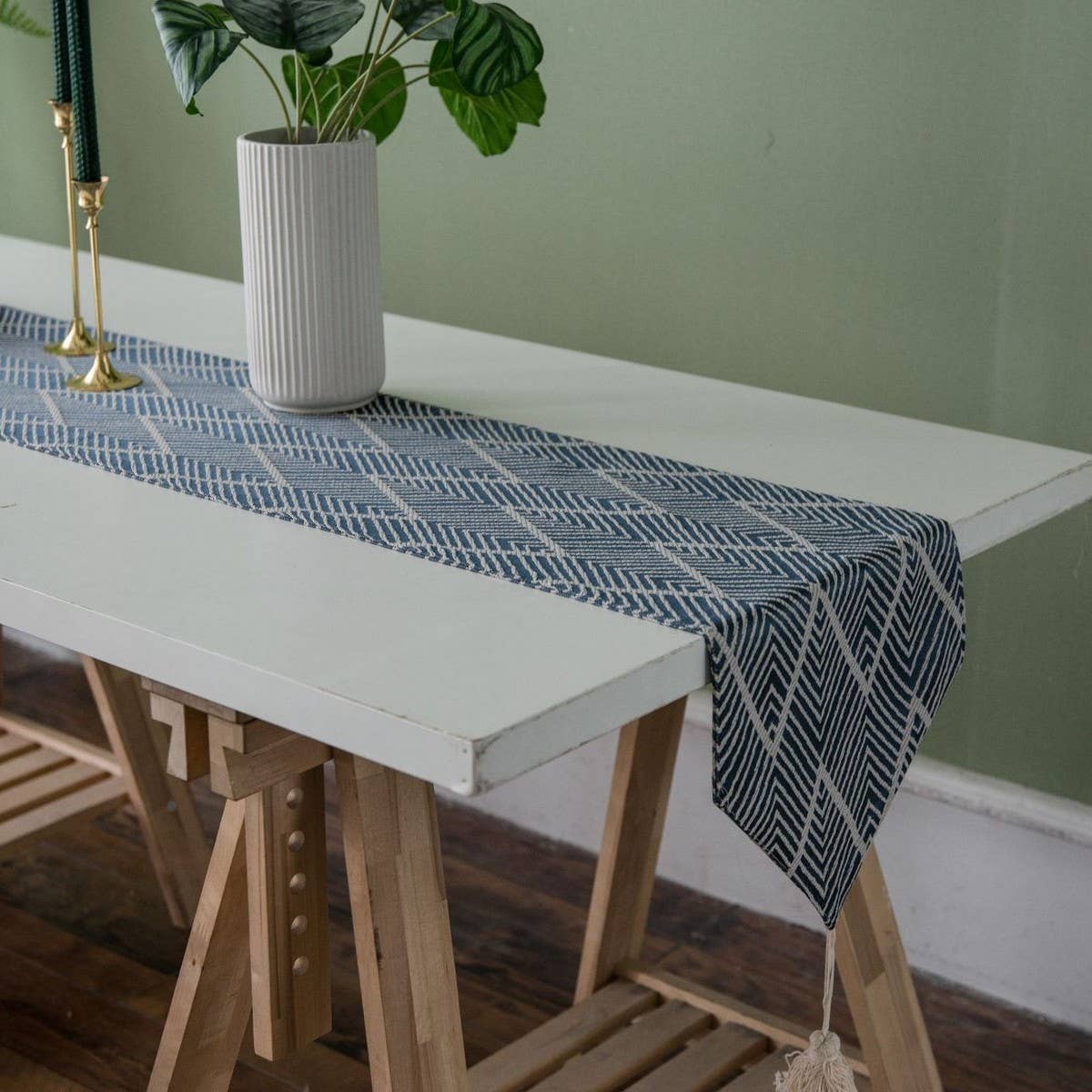 GEOMETRIC TASSEL FASHION LONG TABLECLOTH_CWMM0995