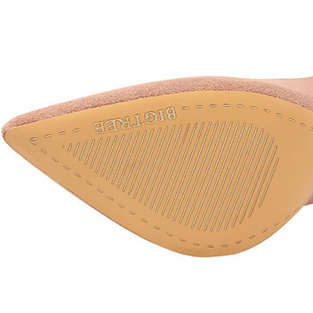 Women Suede Shallow Pointed Toe Bow High Heels