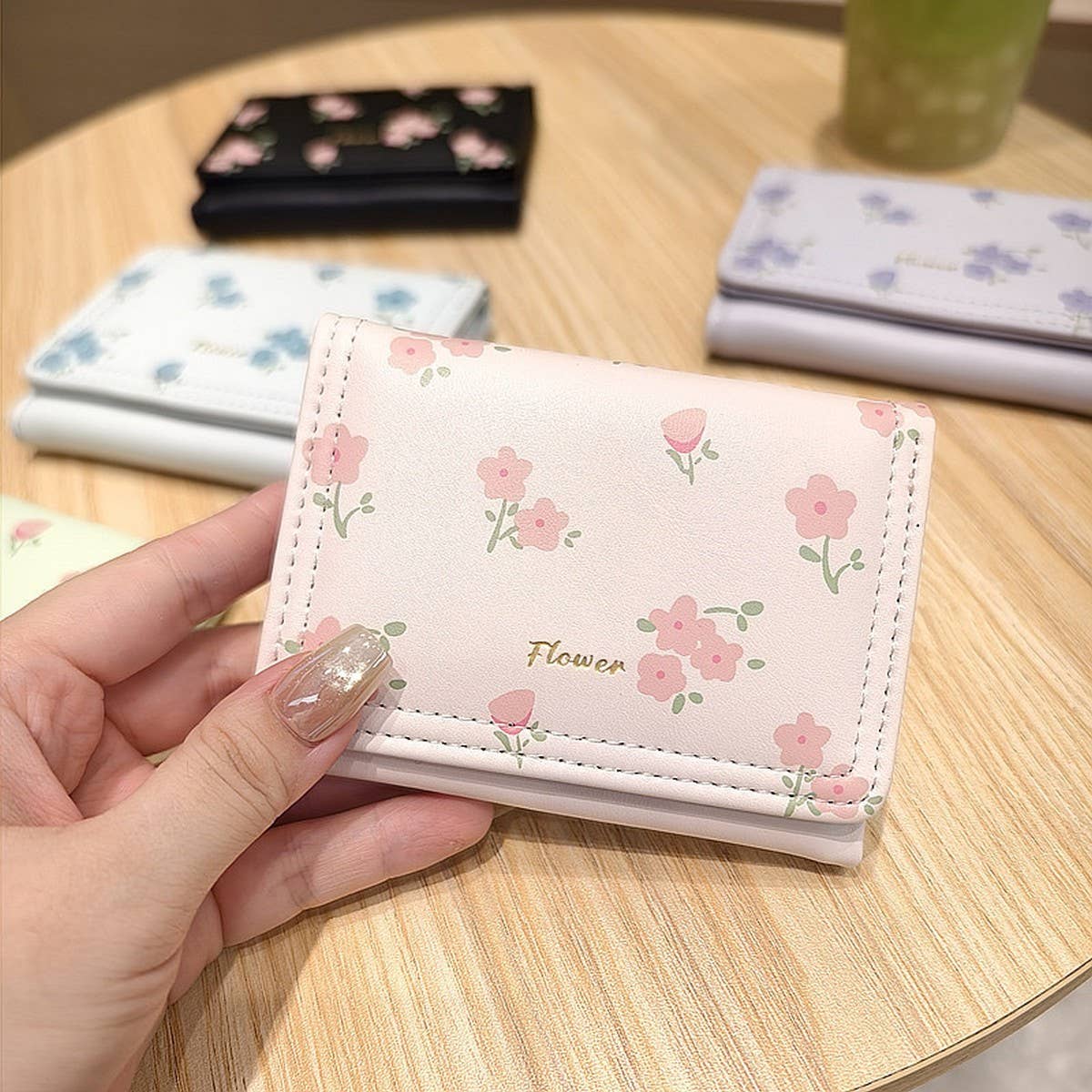 New Fresh Floral Mini 3-Fold Wallet_Cwab06260