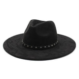 HEART SHAPED SUEDE ETHNIC STYLE WIDE BRIMMED HAT_CWAH2522