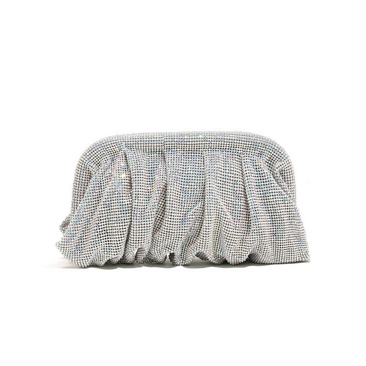 LUXURY HANDMADE RHINESTONE CLOUD CLIP EVENING BAG_CWAB3591