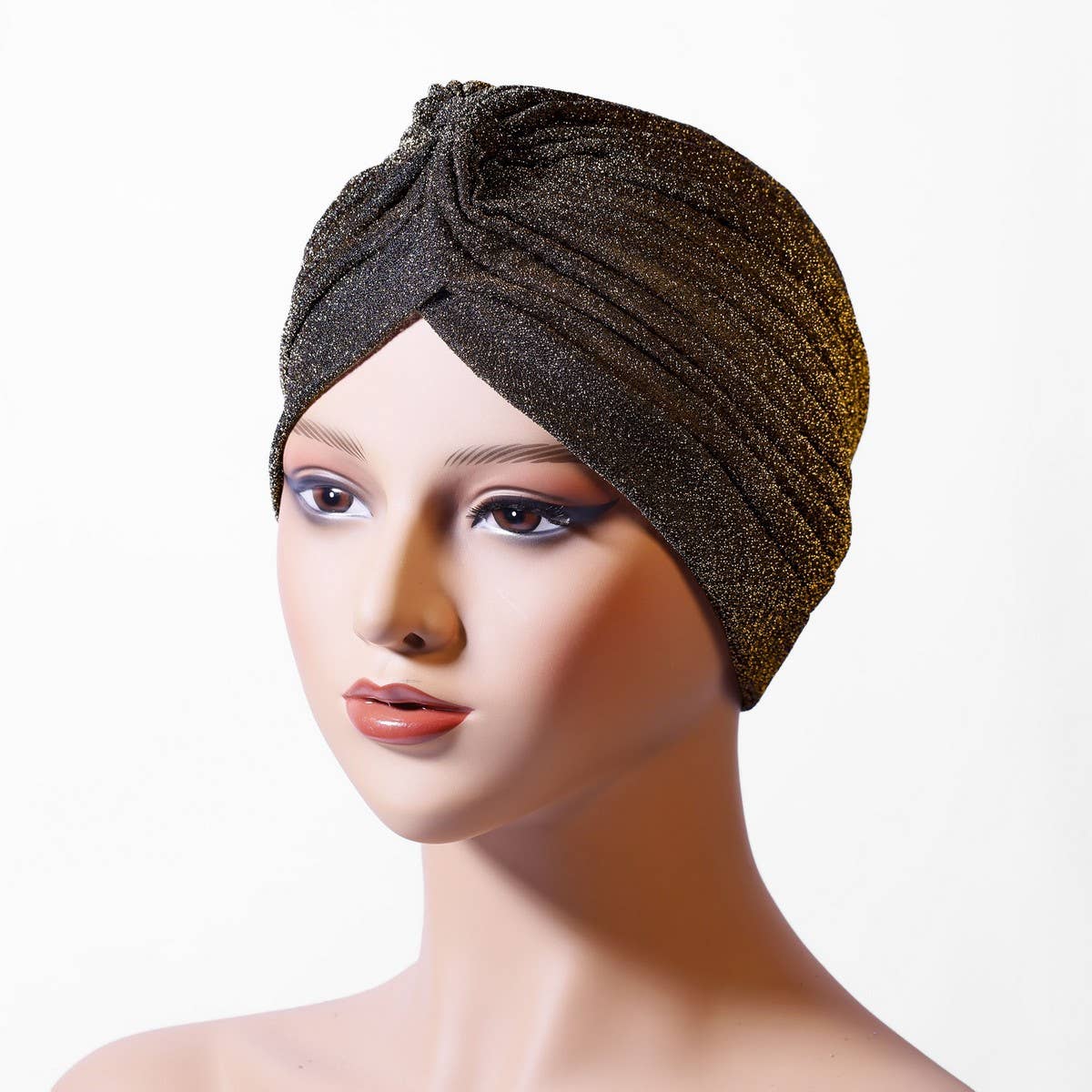 CLASSIC GOLD SHINY POLYESTER HEADBAND_CWASC2448