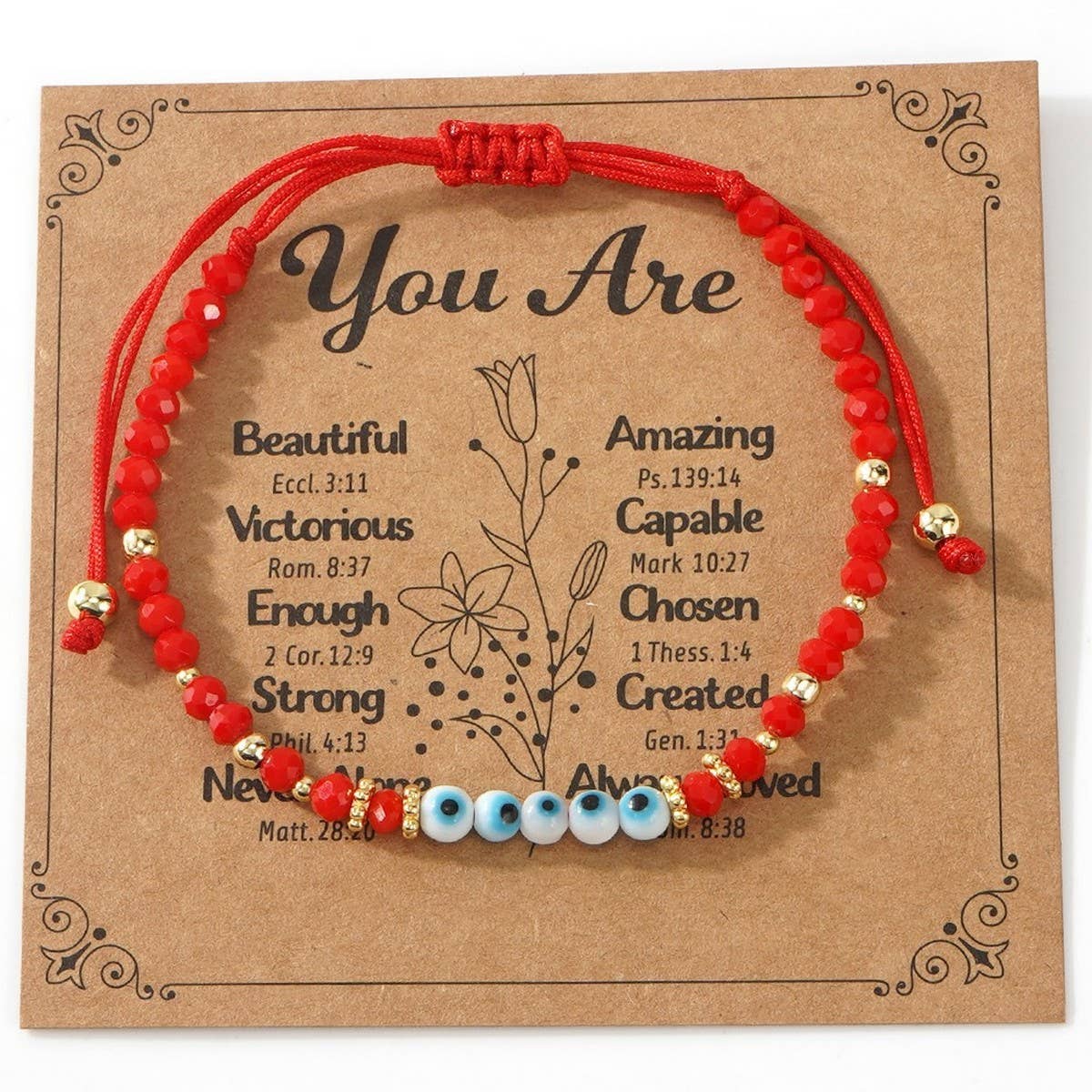 MULTI COLOR GLASS FLAT DEVIL EYE BRACELET_CWMM3848