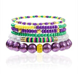 SOFT CERAMIC RICE BEAD STACKING BRACELET SET_CWMM3526