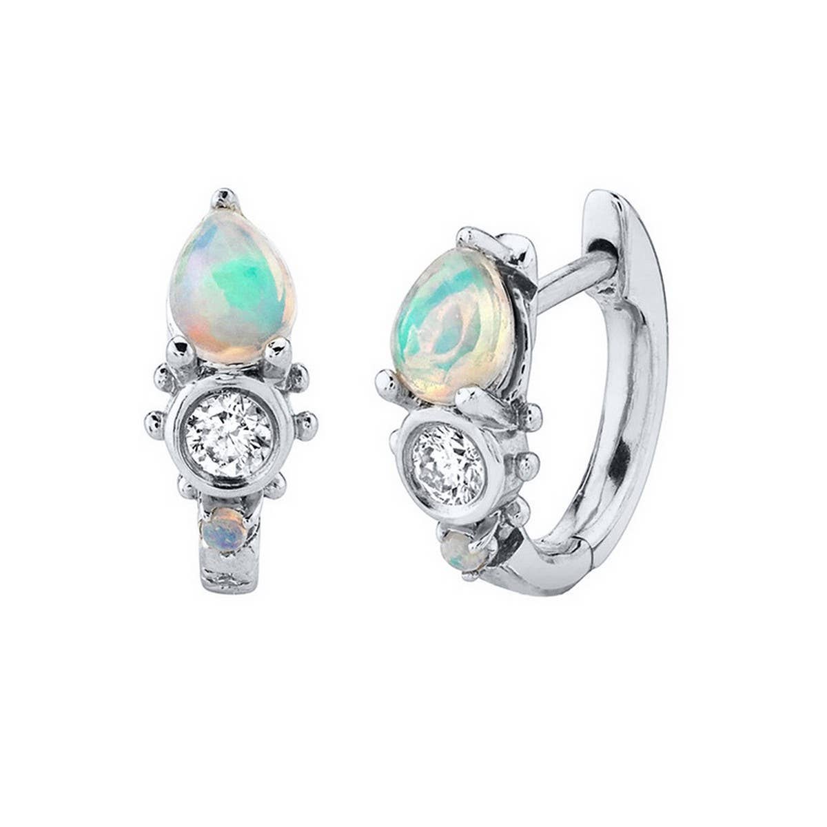 DROP SHAPED OPAL AND DIAMOND EARRINGS_CWAJE1754
