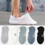MENS SOLID COLOR COTTON MESH INVISIBLE SOCKS_CWMS2029