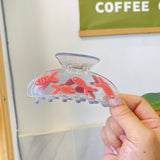 CLEAR ACETATE FISH HAIR CLAW CUTE INS STYLE CLIP_CWAHA0557