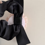 PURE DESIRE PEARLESCENT PINK ROSE BOW HAIRBAND_CWAHA4688