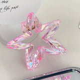 Crystal Candy-Colored Five-Pointed Star Grab Clip