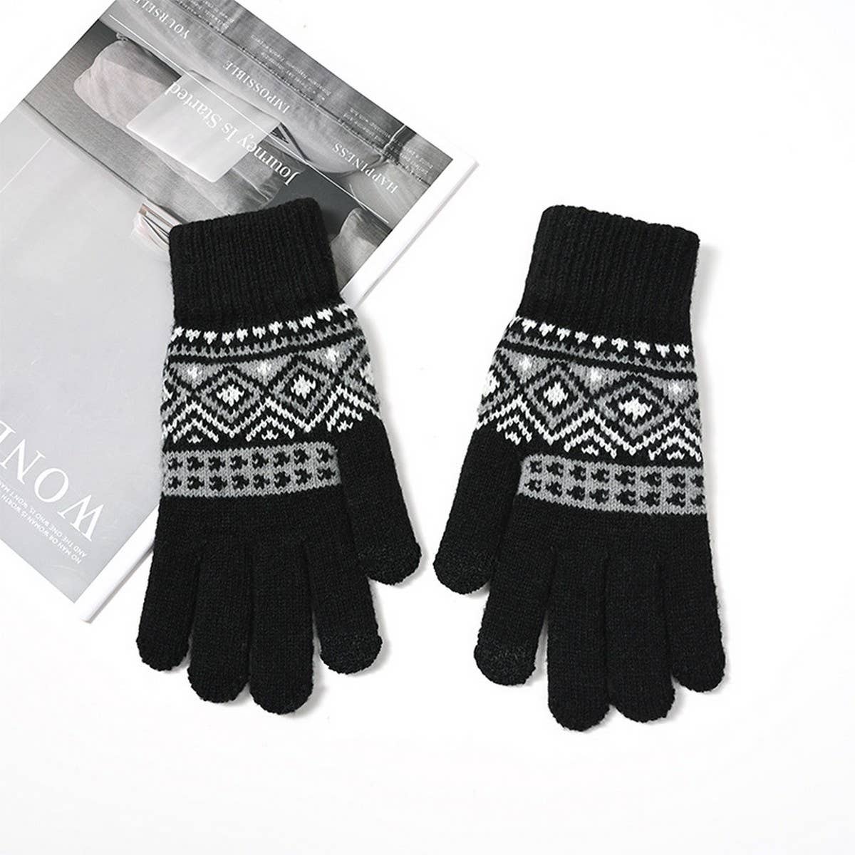 AUTUMN AND WINTER FIVE FINGER CYCLING WARM GLOVES_CWMM1490