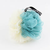 LARGE BATH FLOWER FOAMING NET TWO COLOR BATH POUF_CWMM3334