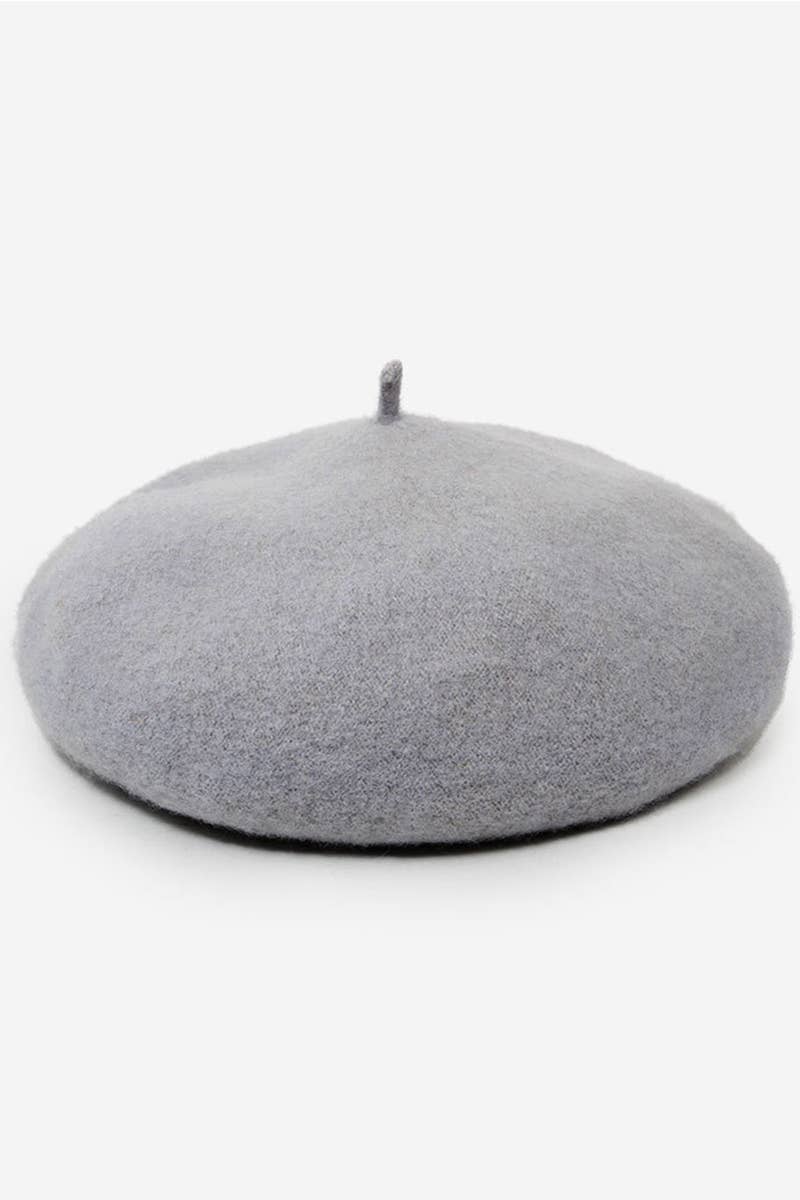 SOLID FUZZY BERET_CWAH0541
