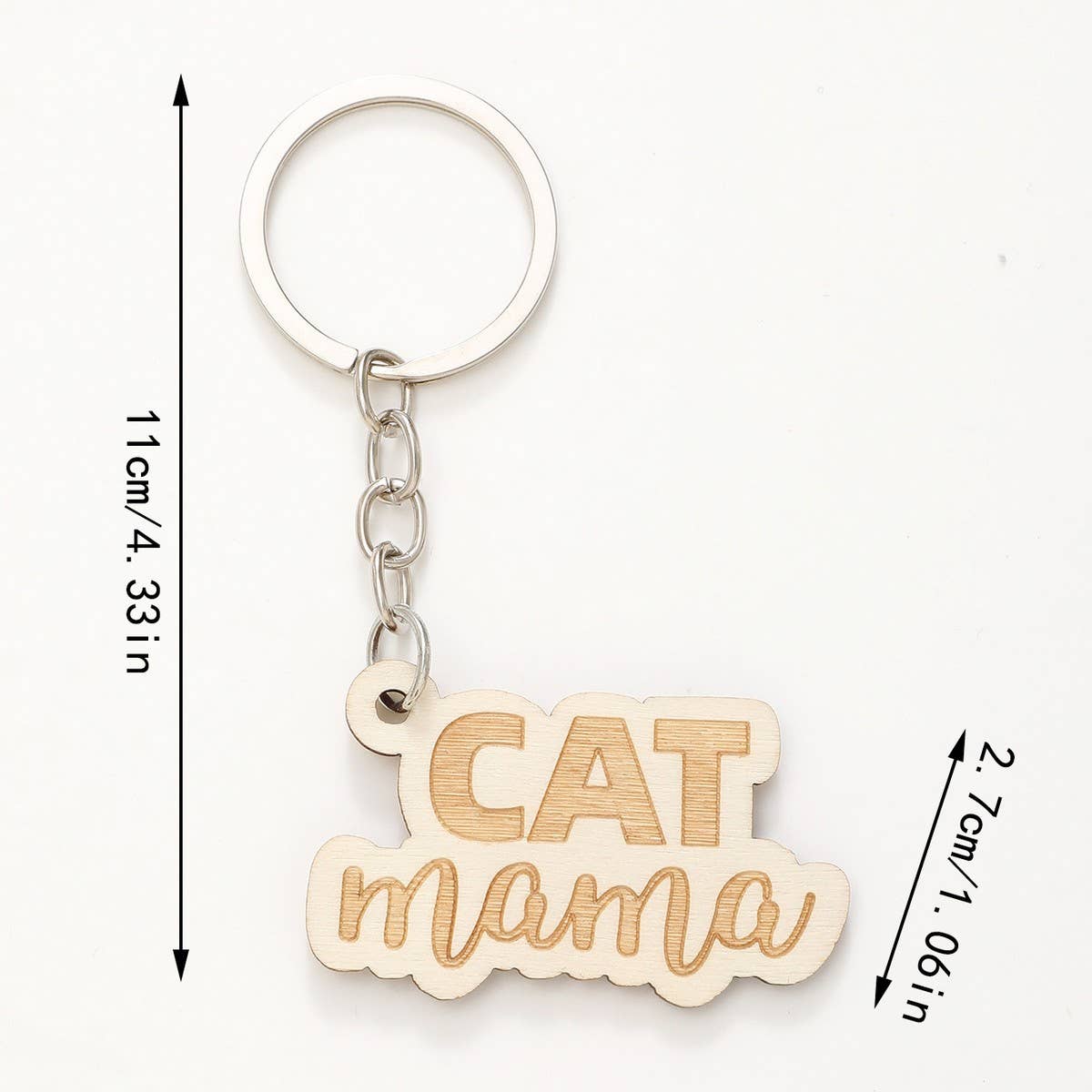 CREATIVE SMALL PENDANT PUZZLE WOODEN KEYCHAIN_CWMM0573