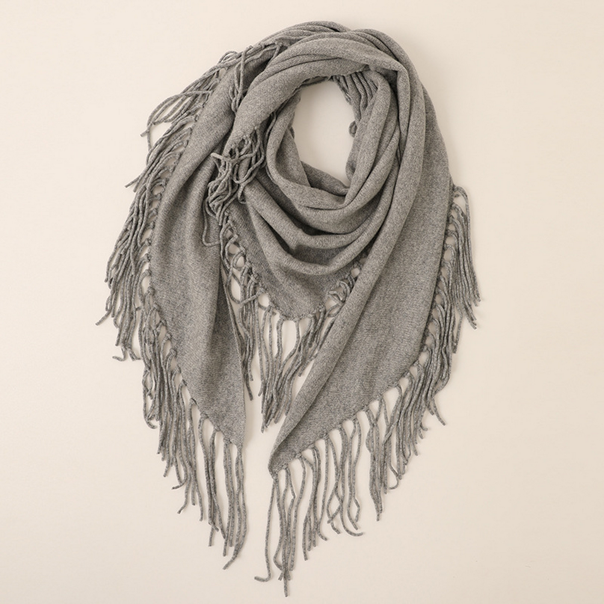 Wome Warm Triangle Scarfcashmere Knit_Cwasc2703