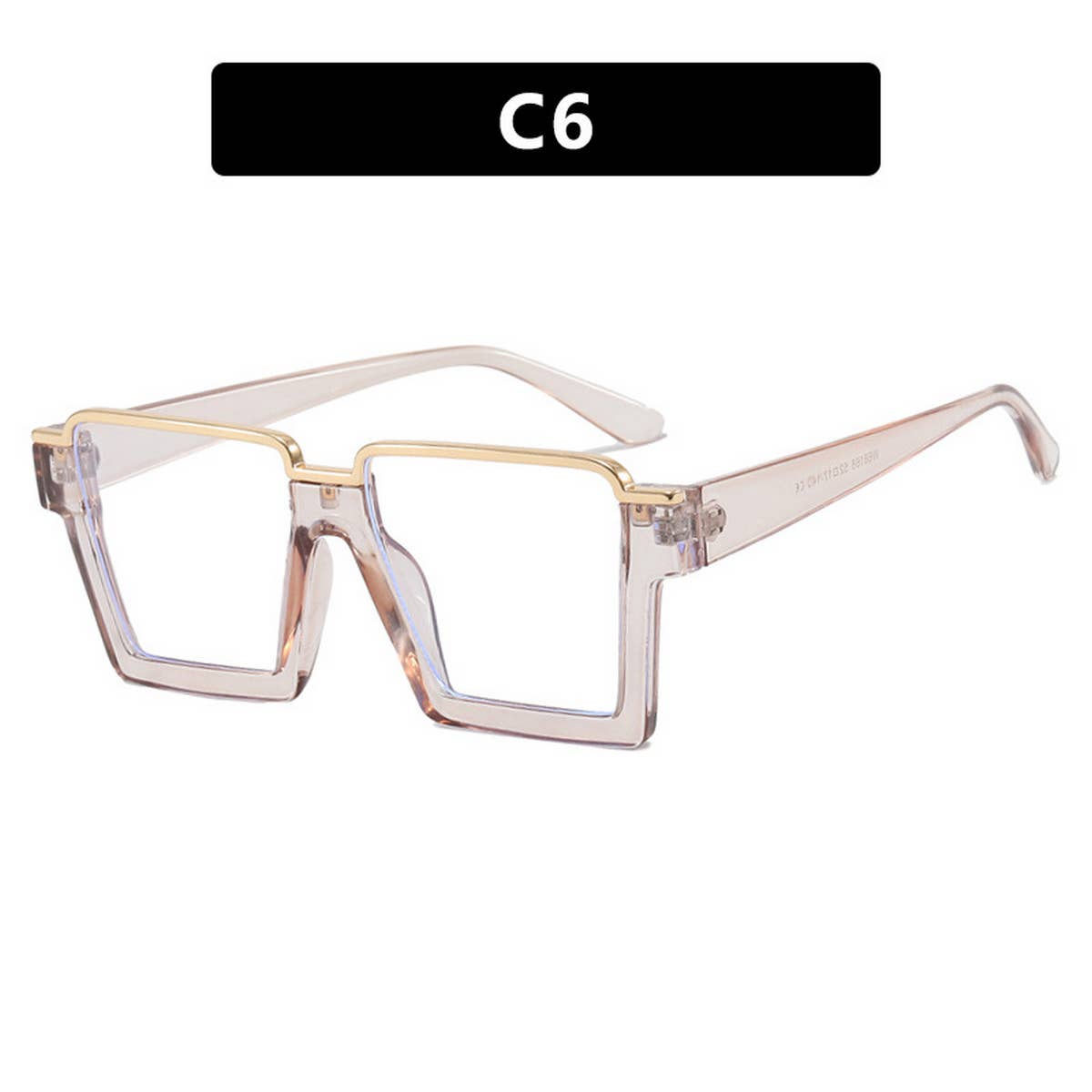FASHIONABLE SQUARE FLAT GLASSES ANTI BLUE LIGHT_CWASG0317