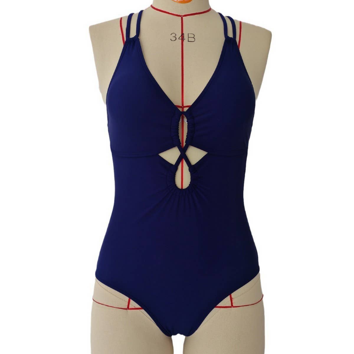 SEXY DOUBLE STRAP ONE PIECE SWIMSUIT FOR WOMEN_CWMW0636