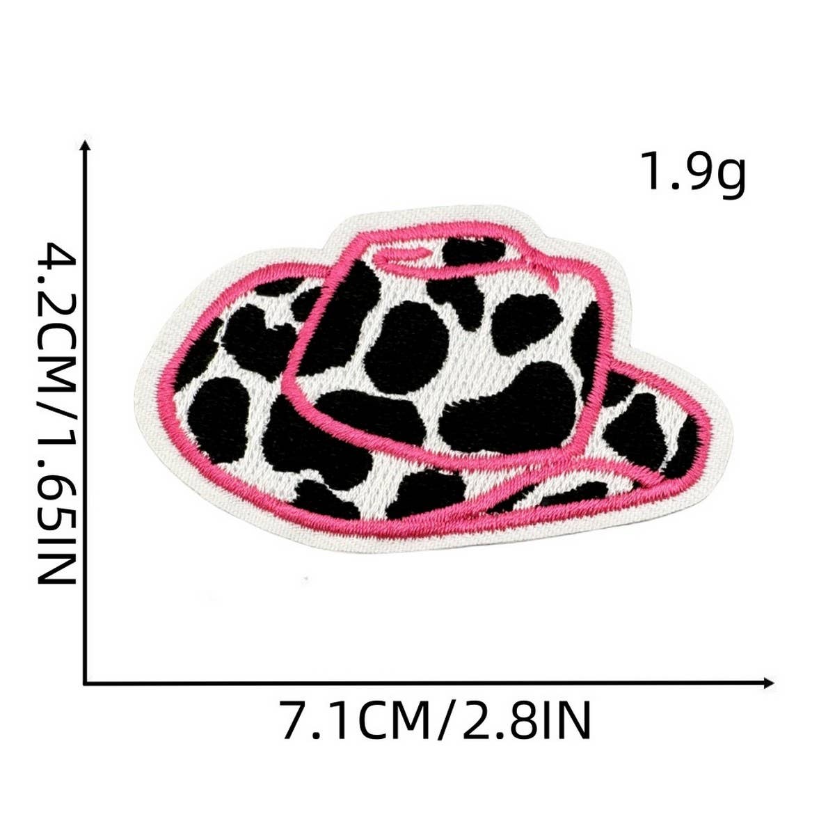 CARTOON COW CUTE EMBROIDERED PATCH_CWMM4064