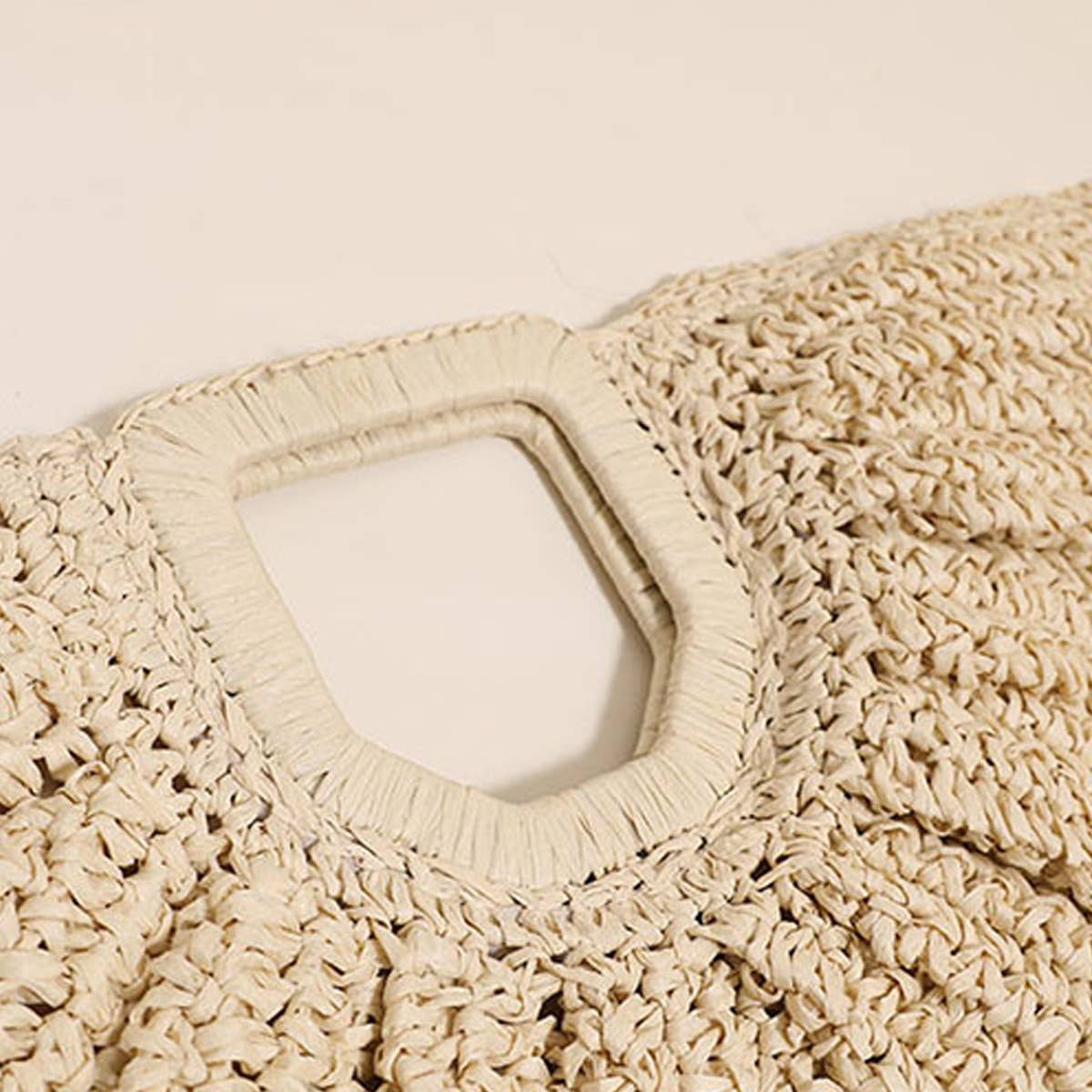 SQUARE HANDLE SEMI CIRCLE PORTABLE STRAW BAG_CWAB1869