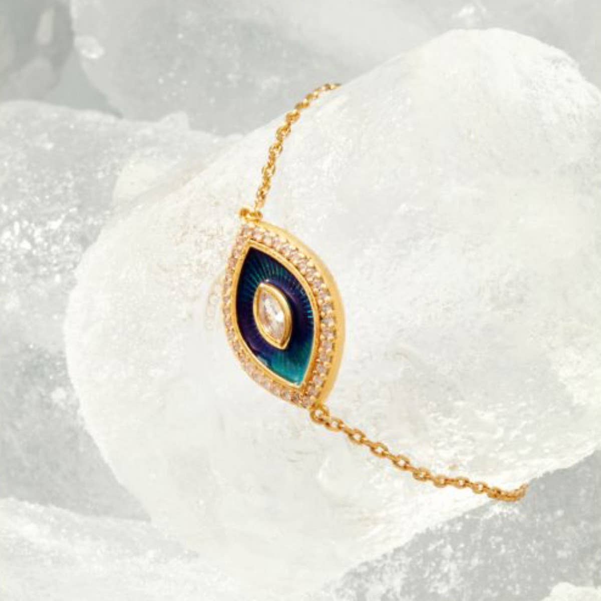 Womens Tarot Diamond Oil Drop Bracelet_Cwmm5523