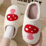 CARTOON MUSHROOM PATTERN COTTON SLIPPERS_CWSHS0277