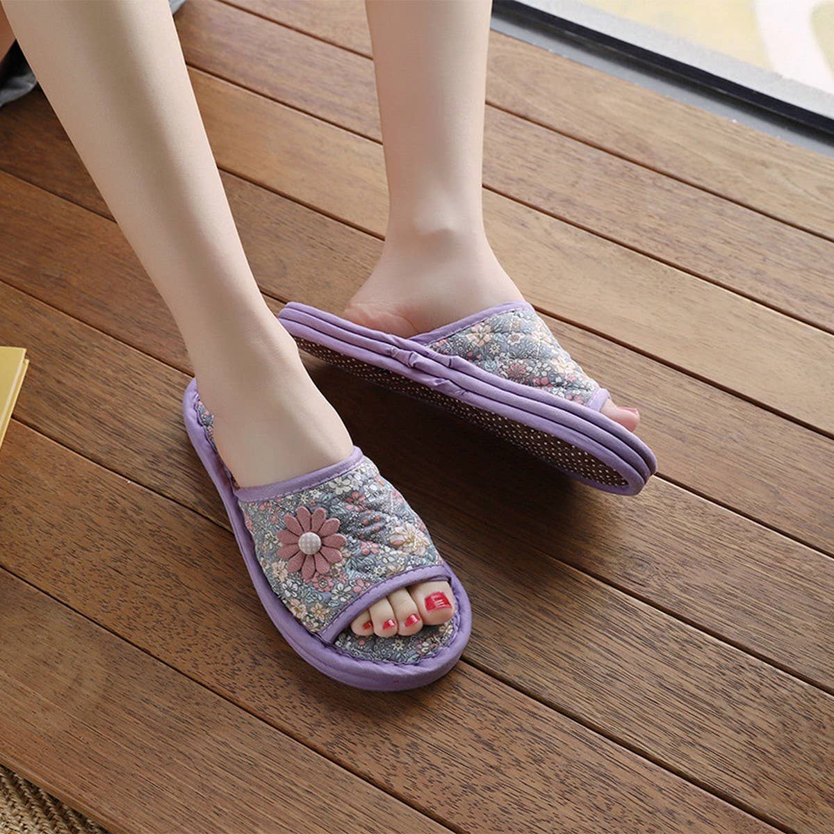 THICK FABRIC SOFT SOLE SLIPPERS FOR HOME_CWSHF0204