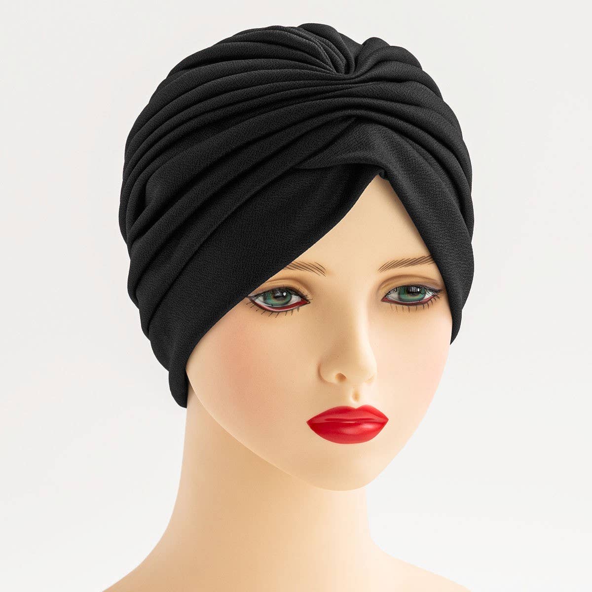 Womens Ethnic Style Pleated Headscarf_Cwasc2441