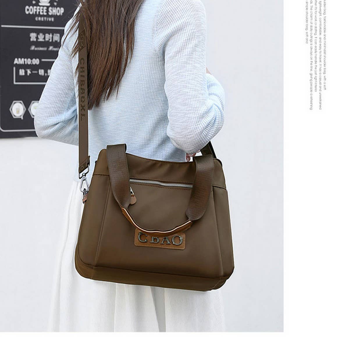 FASHION WATERPROOF NYLON SHOULDER BAG_CWASC1761