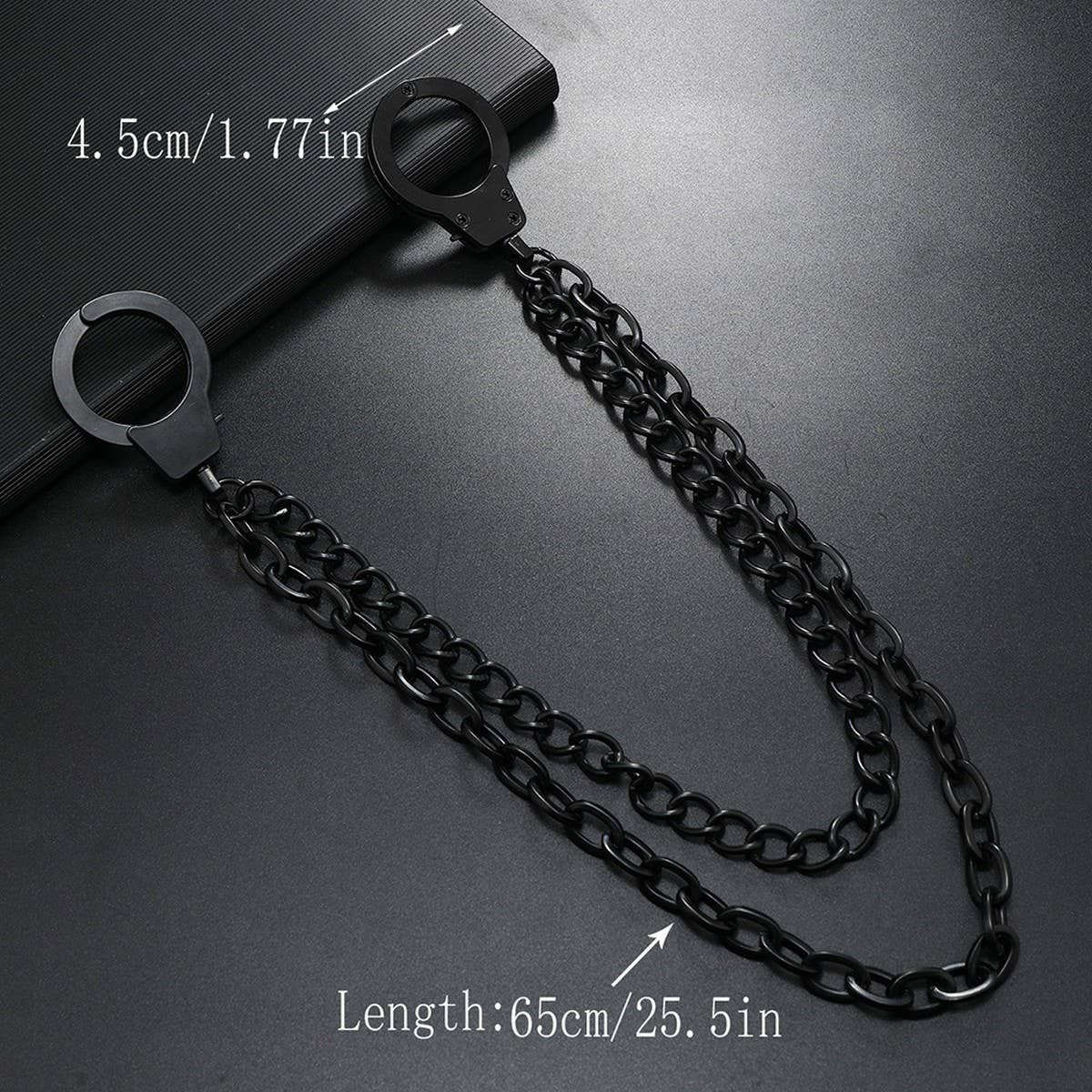 CREATIVE ALLOY HANDCUFFS CHAIN HIP HOP PANTS CHAIN_CWMM4826