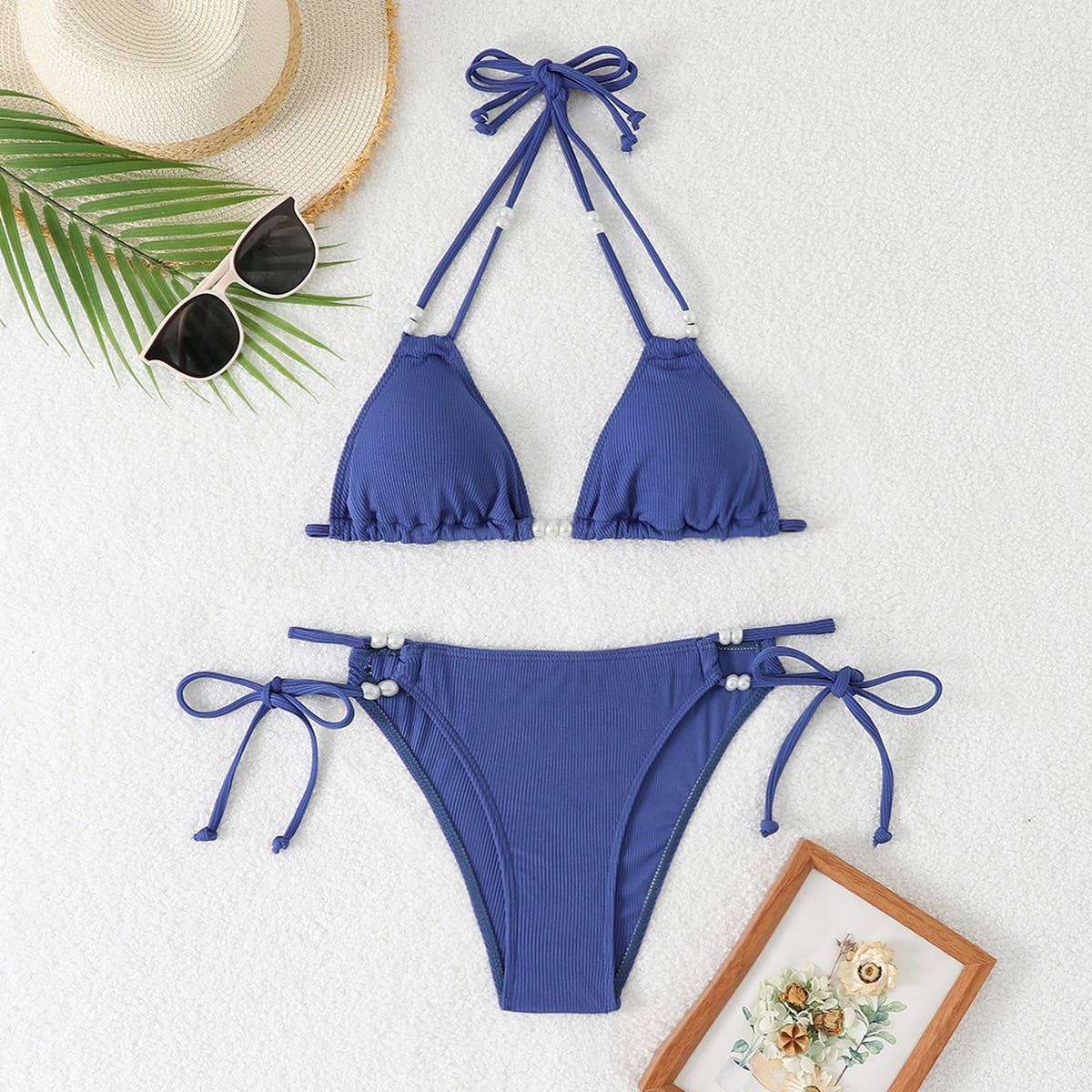 Sexy Pearl Beach Bikini Two-Piece Swimsuit