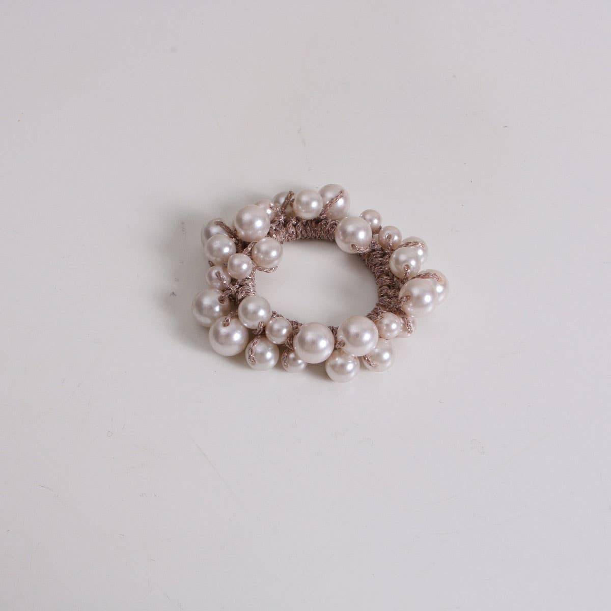 PEARL HAIR TIE BOHO BUN HOLDER FOR WOMEN_CWAHA6762