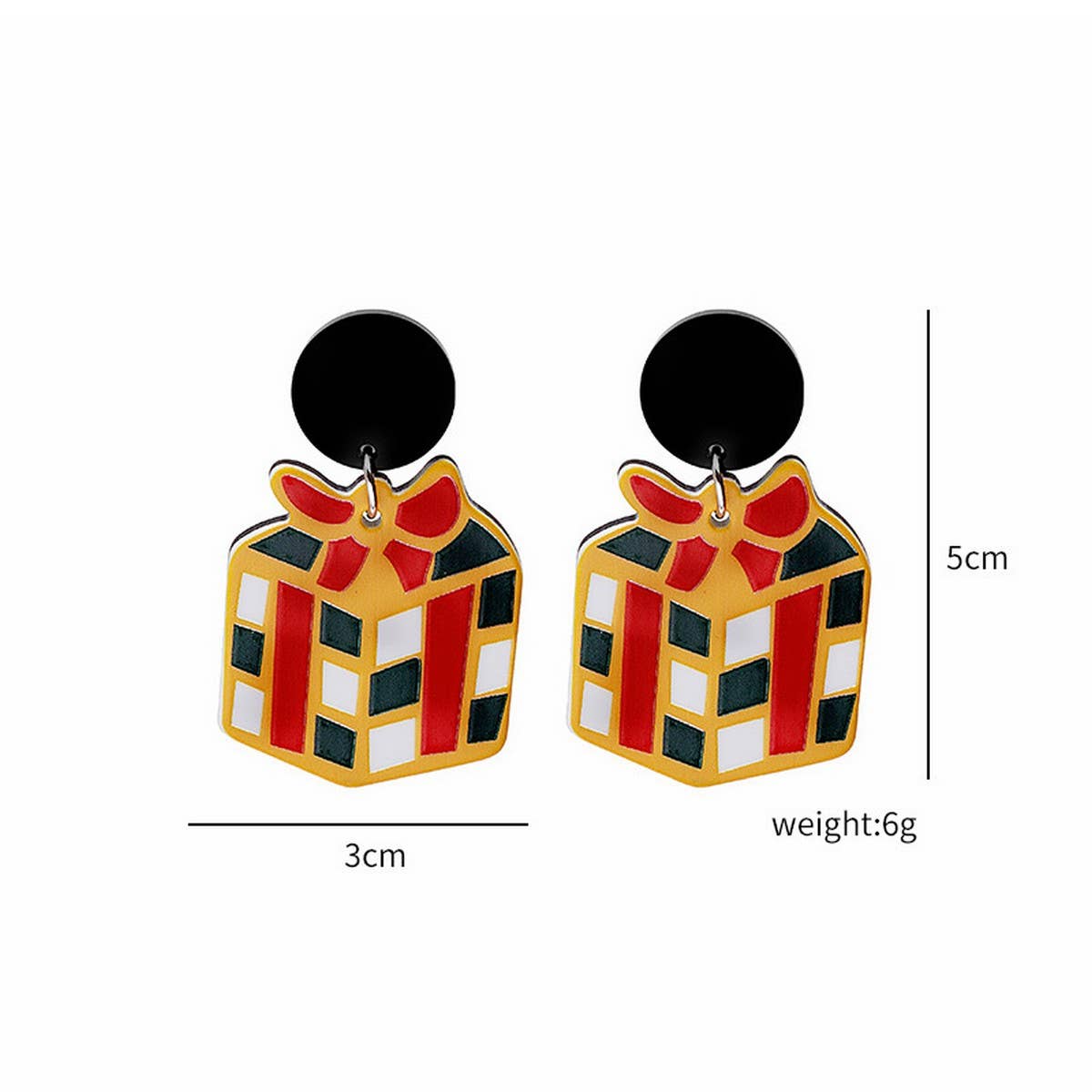 CHRISTMAS CARTOON SWEET DESIGN EARRINGS_CWAJE1837