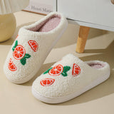 CUTE CARTOON ORANGE WINTER COTTON SLIPPERS_CWMM3069
