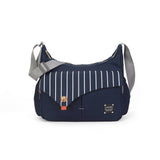 STRIPED FOLDING BED MOTHER AND BABY BAG_CWAB2242