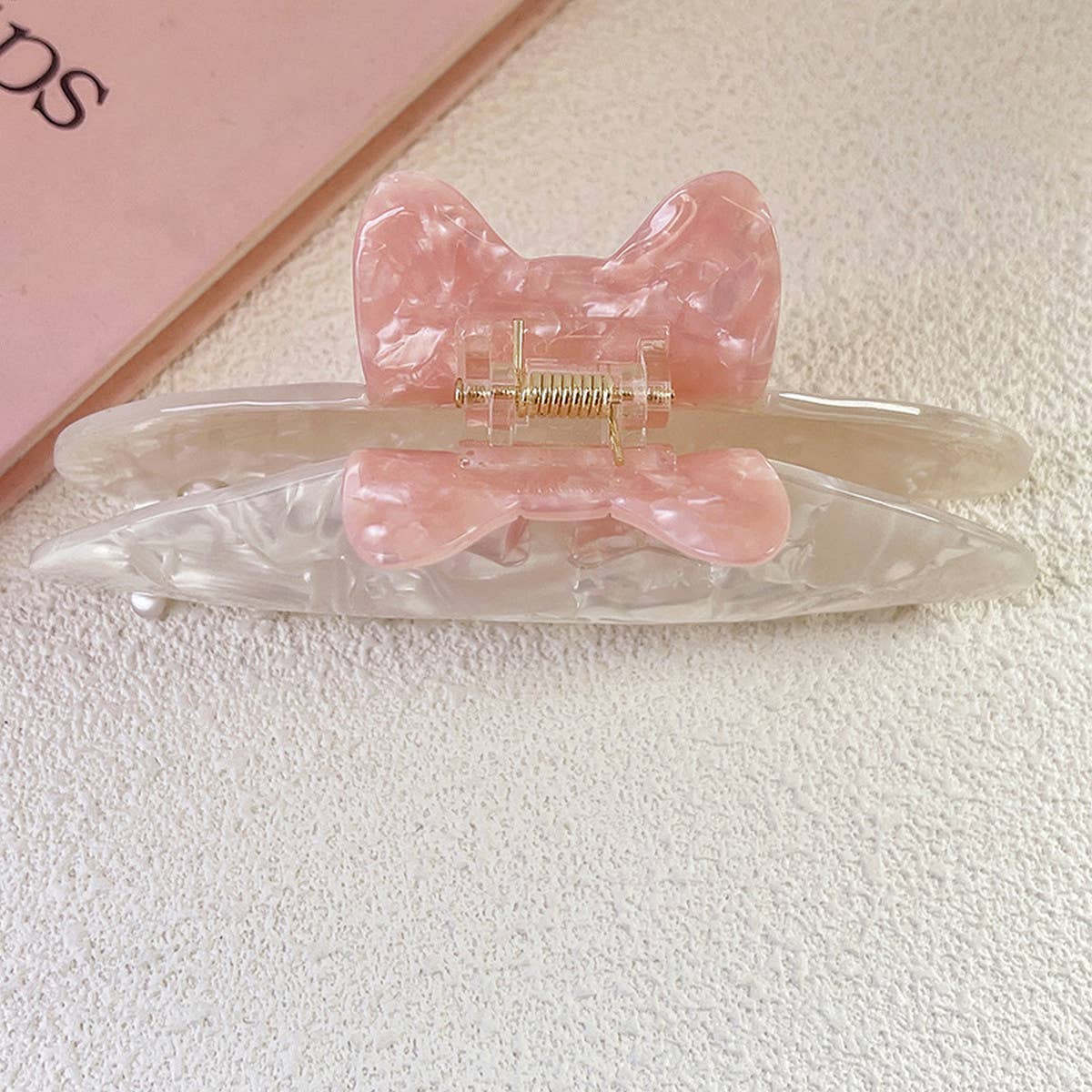 COLORBLOCK BOW ACETATE HAIR CLAW SWEET CHIC CLIP_CWAHA1341