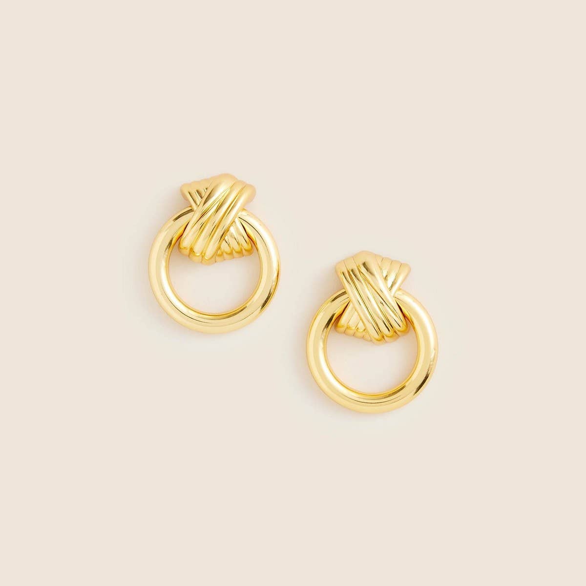 18K GOLD PLATED IRREGULAR GEOMETRIC EARRINGS_CWAJE4991