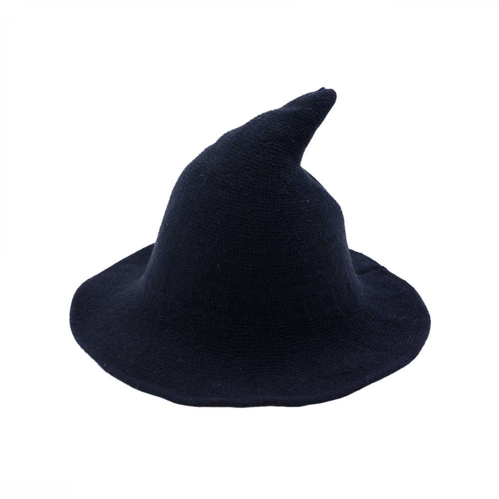 Halloween Character Wool Wizard Hat With Big Brim