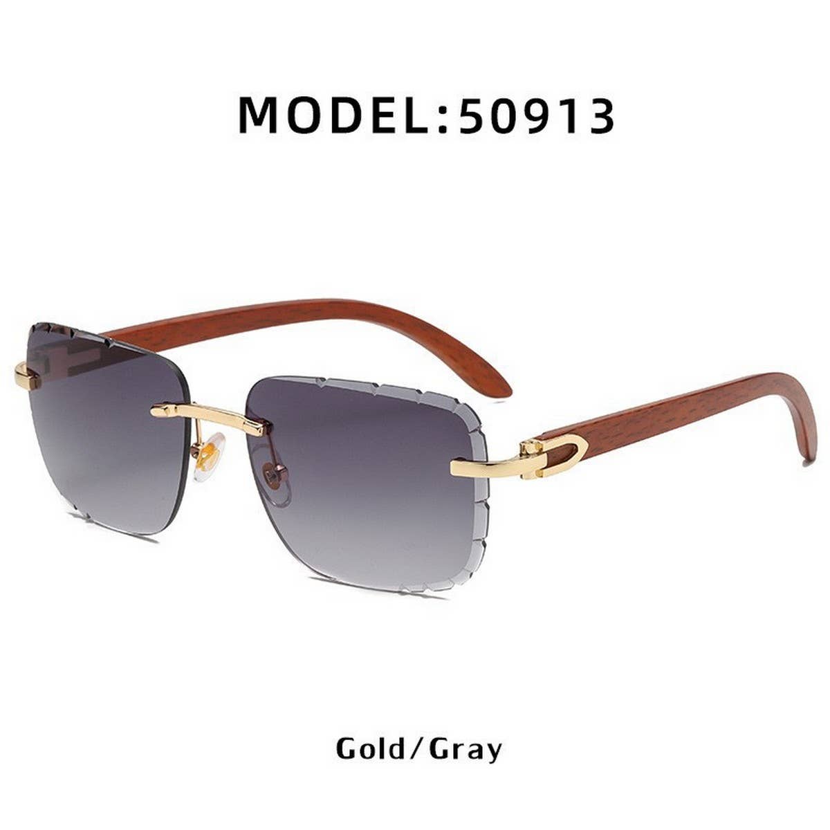 FASHIONABLE FRAMELESS CUT EDGE SUNGLASSES_CWASG0597