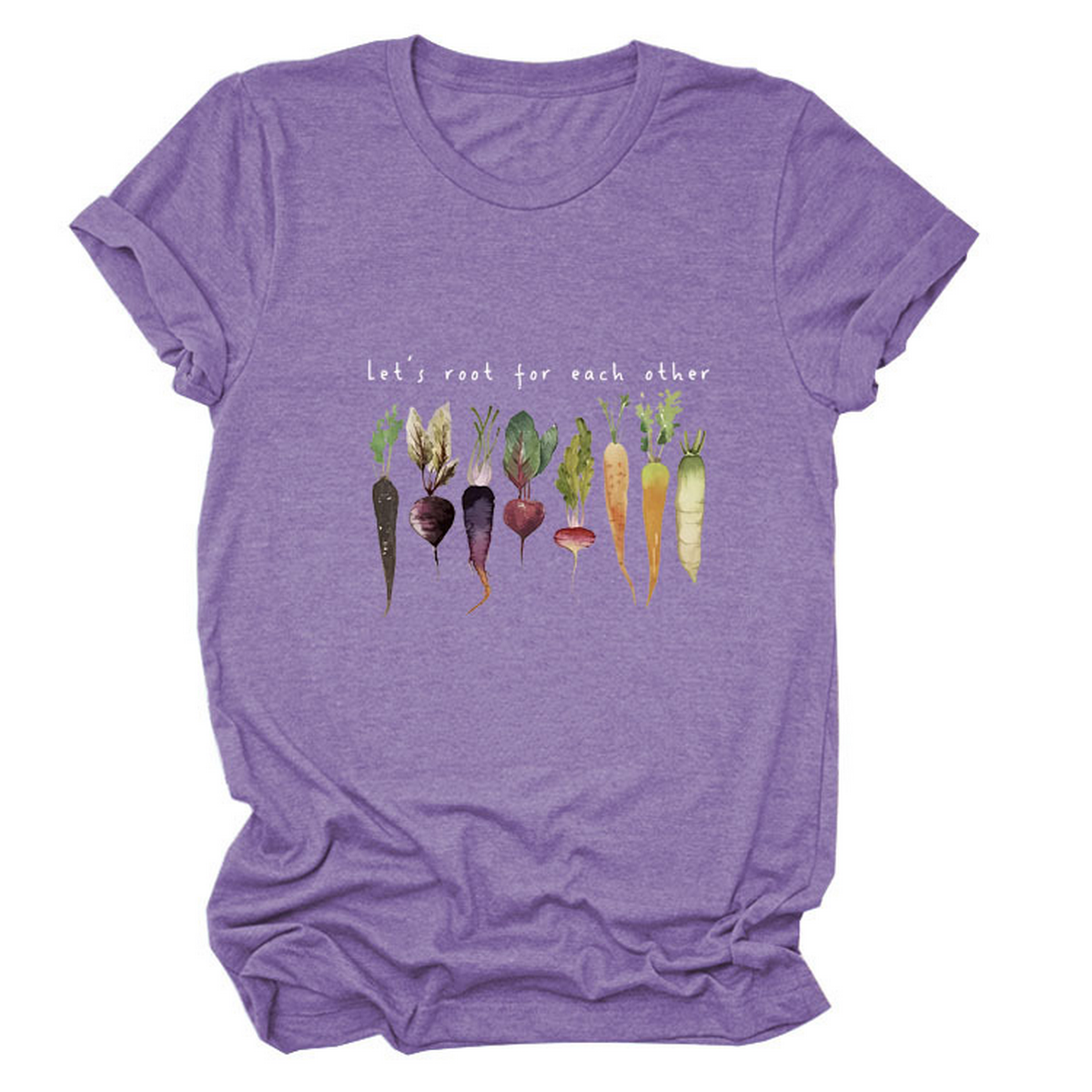 Womens Crew Neck Tee With Posi Ve Quote_Cwtts1478