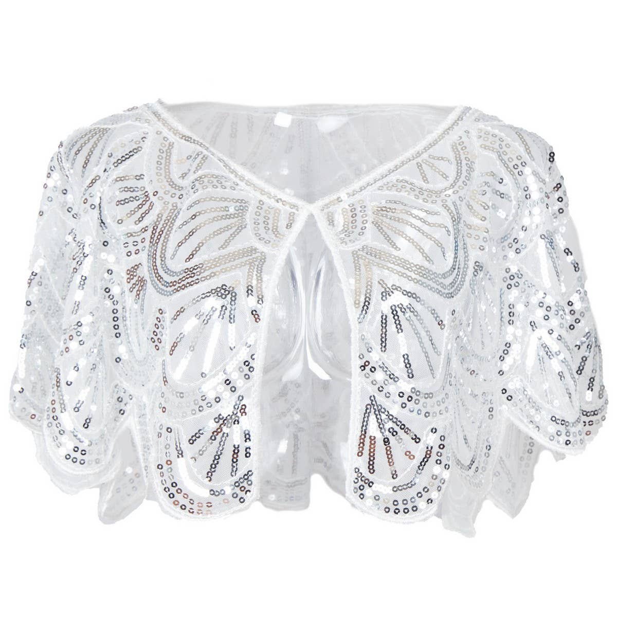 SEQUIN BEADED LACE BOLERO SUMMER DRESS COVER_CWMM8960