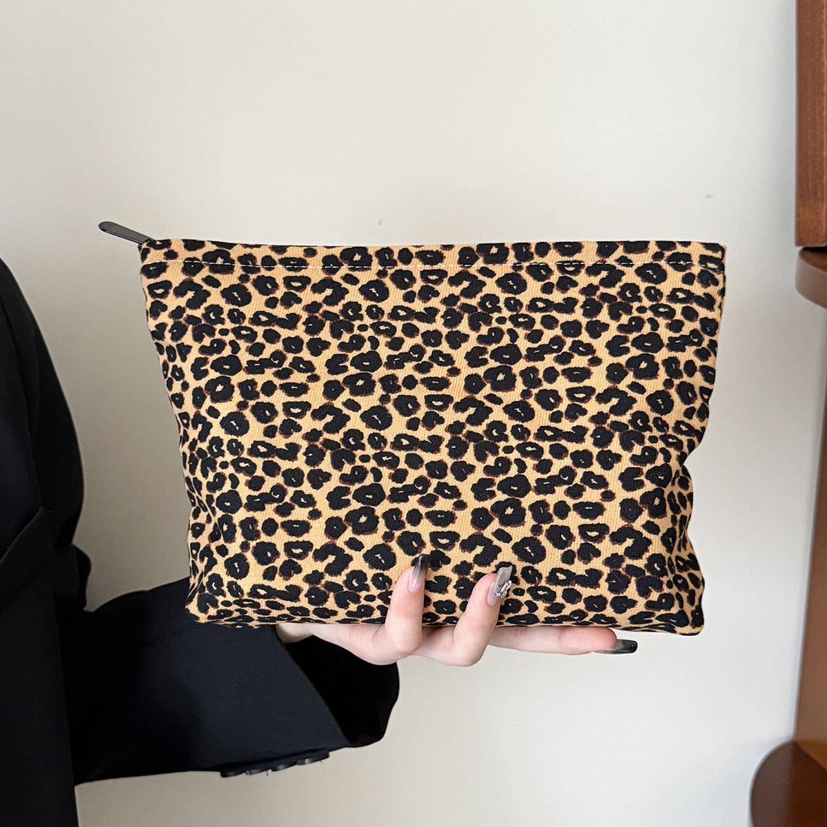Canvas Tote Makeup Bag Handheld Gift Travel Pouch_Cuab00691